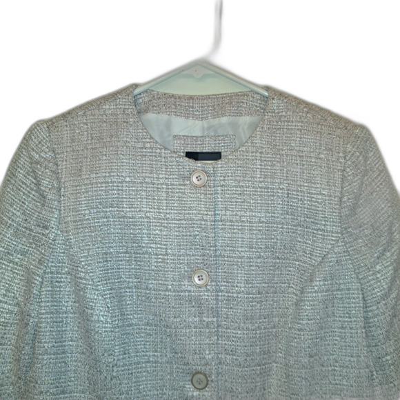 The Limited Blazer Women's Size Medium Tweed Peplum Herringbone Jacket New - Picture 2 of 7